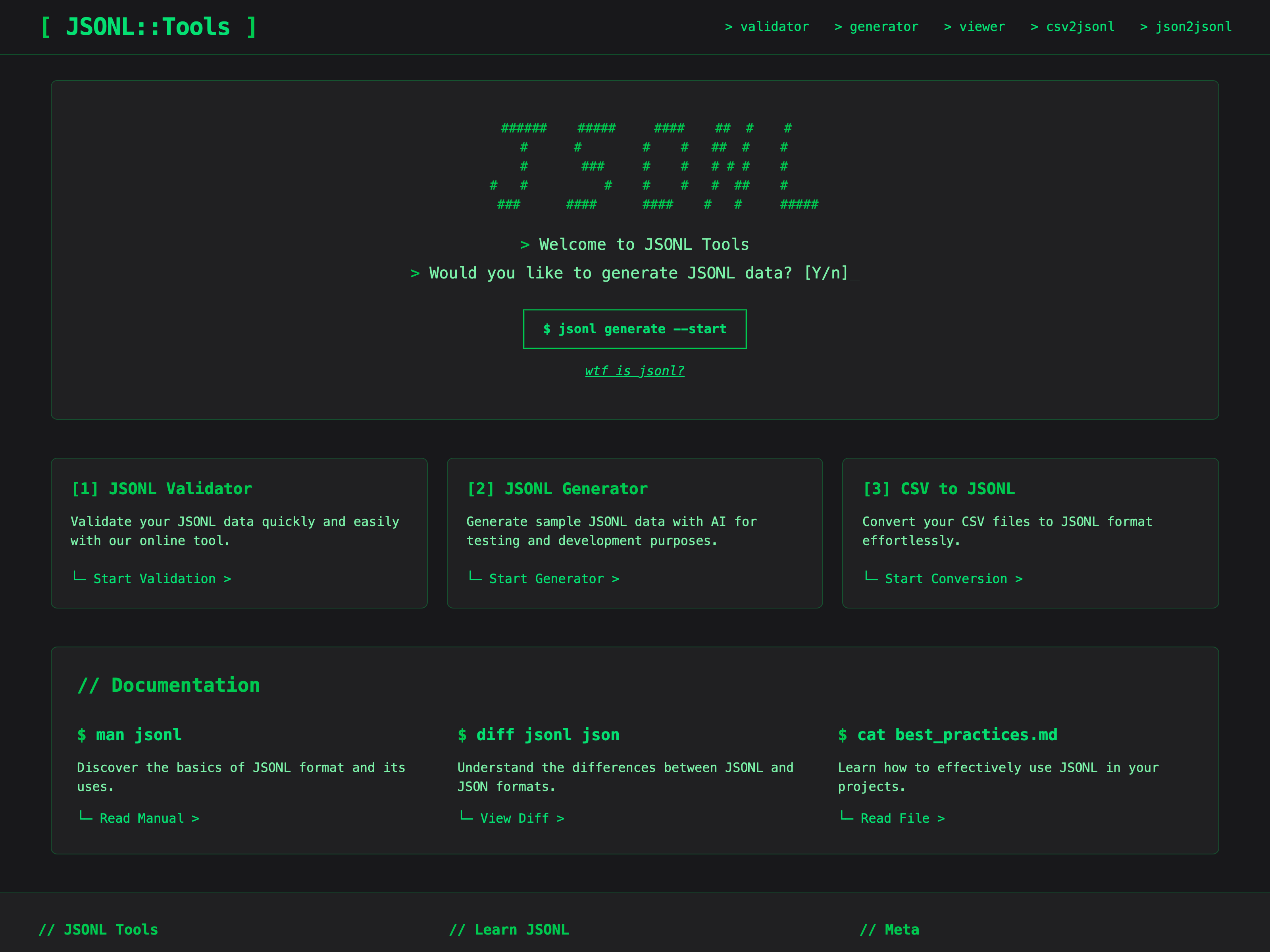 JSONL Tools